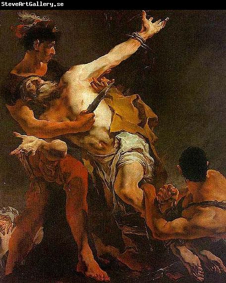Giovanni Battista Tiepolo Le martyr de Saint Barthelemy Huile